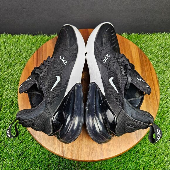 Nike Air Max 270 Womens Shoes Size 6 Black White Athletic Running Sneakers - Picture 8 of 13
